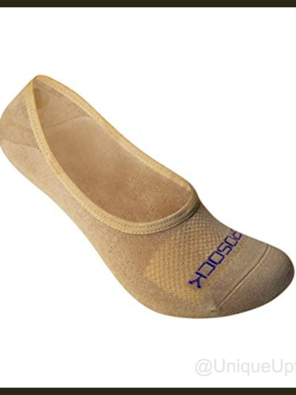 Bamboo Viscose Cotton No Show Socks Mesh Ventilation Anti-Slip Gel Heel 4 Pairs